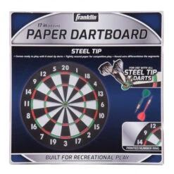 FRANKLIN 17" PAPER DARTBOARD -Ball Equipment Shop 17in paper dartboard 3600 pkg