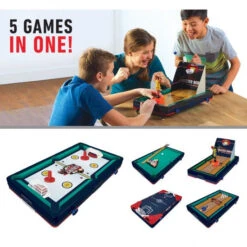FRANKLIN 5-IN-1 SPORTS TABLE TOP CENTER -Ball Equipment Shop 5 in 1 sports table games