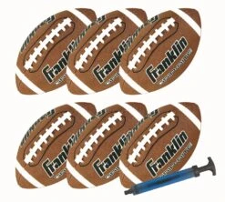 Franklin OFFICIAL SIZE GRIP RITE® FOOTBALL 6 PACK
