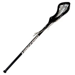 Harrow G71 ONE-PIECE LACROSSE STICK, STRUNG, BLACK/SILVER