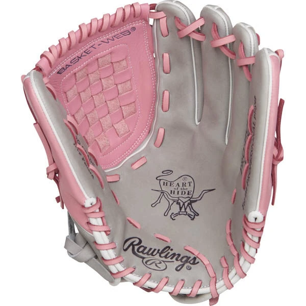 Rawlings Heart Of The Hide 12.5 In Breast Cancer Awareness Fastpitch Glove - Image 2