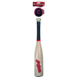 Rawlings MLB Cleveland Indians Bat And Ball Set - Softee, 27" Bat, 3" Baseball