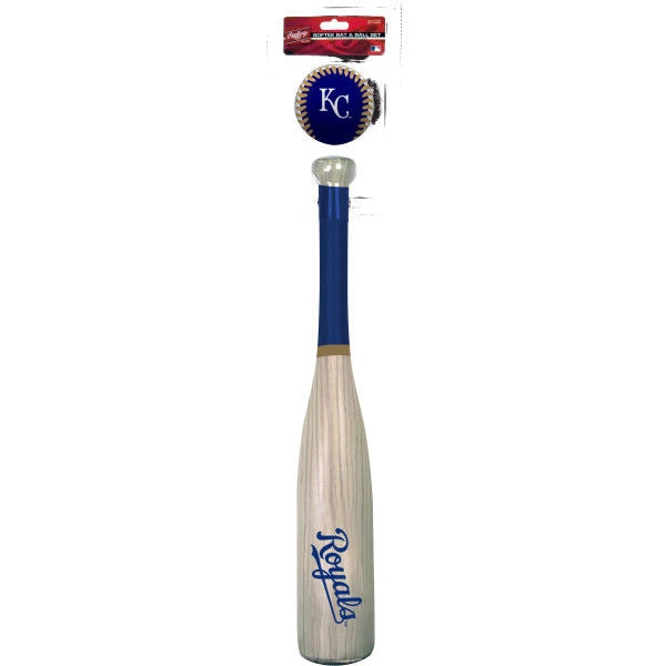 Rawlings MLB Kansas City Royals Bat And Ball Set 3 Rawlings MLB Kansas City Royals Bat And Ball Set