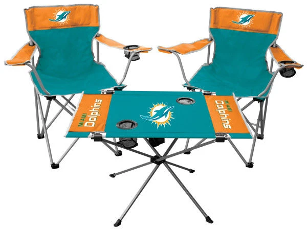 Rawlings NFL Miami Dolphins 3-Piece Tailgate Kit 3 Rawlings NFL Miami Dolphins 3-Piece Tailgate Kit