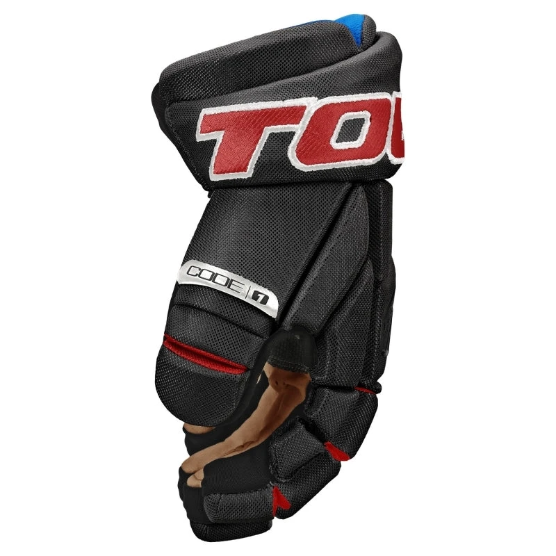 Tour Code 1 Hockey Gloves Black/Red 4 Tour Code 1 Hockey Gloves Black/Red - Image 2