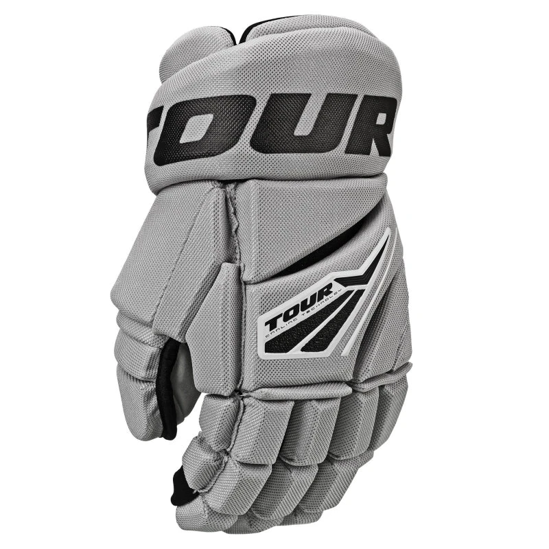Tour Code 3 Hockey Gloves Grey/Black 3 Tour Code 3 Hockey Gloves Grey/Black