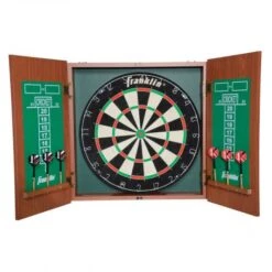 FRANKLIN BRISTLE DARTBOARD WITH CABINET