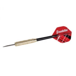 FRANKLIN BRISTLE DARTBOARD WITH CABINET -Ball Equipment Shop pro strike bristle dartboard with cabinet 3562 red dart